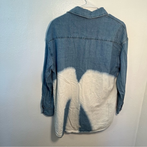 Papermoon Stitch Fix Denim Button Down Bleached - Picture 9 of 11